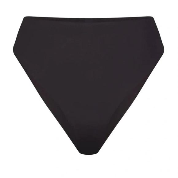 NWT SKIMS Mid  Waist Onyx Black Swim Bottom S - Picture 3 of 4